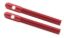 Aluminum Hood Pins 3/8in Red 2pk