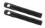 L/W Aluminum Hood Pins 3/8in Black 2pk