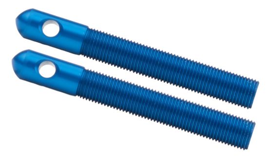 Alum Hood Pins 1/2in 1/4in Holes Blue 2pk