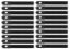 Alum Hood Pins 1/2in 1/4in Holes Black 20pk