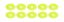 Countersunk Washer Fluorescent Yellow 10pk
