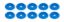 Body Bolt Washer Plastic Blue 10pk