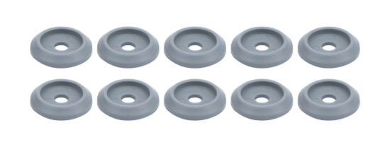 Body Bolt Washer Plastic Silver 10pk