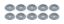 Body Bolt Washer Plastic Silver 10pk