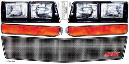 M/C SS Nose Decal Kit Mesh Grille 1983-88