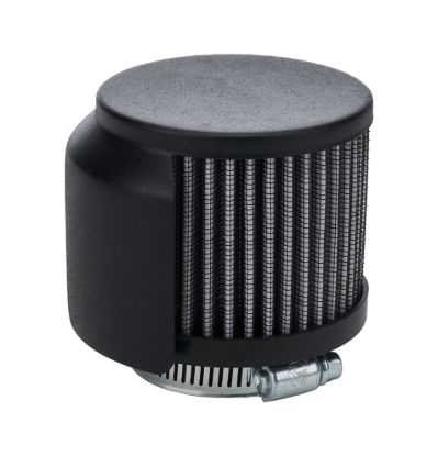 V/C Breather w/ Shield Black 1-1/2in