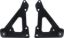 Front Engine Plate 2pc w/ Bushings Black