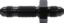 Straight Bulkhead -3 Black 10pk
