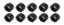 1in Coarse Thread Nut 1-1/8in Wrench 10pk