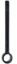 Steel Sway Bar Bolt 1-5/8in Non-Swivel Eye