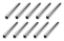 Jack Bolt Steel 8in Coarse Thread 10pk