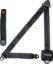 Seat Belt Retractable 3pt Charcoal
