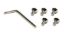Center Cap Replacement Set - 5 Screws & Key