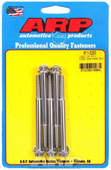 S/S Bolt Kit - 12pt. (5) 1/4-20 x 3.250