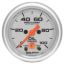 2-1/16in U/L Oil Press. Gauge w/Peak & Warning