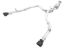 19+ Ram 5.7 1500 Exhaust Dual Outlet Black Tips