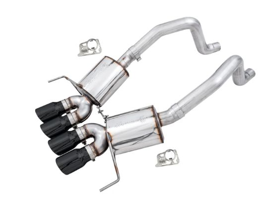 C7 Corvette Exhaust Quad Black Tips