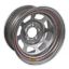 Wheel 15x7 5x4.5 2in BS Silver Spun