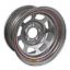Wheel 15x7 5x4.5 3.75in BS Silver Spun