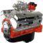 SBC 383 Crate Engine - Base Dressed w/Alm Heads