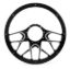 Steering Wheel 1/2 Wrap 14in Redline Black