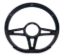 Steering Wheel 14in D-Shape Victory Black