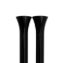 Door Lock Knobs Tri-Five Smooth Black Pair