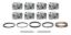 BBC Dome Piston Set w/Rings 4.280 Bore
