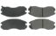 Premium Semi-Metallic Br ake Pads with Shims and