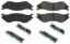 Premium Semi-Metallic Br ake Pads with Shims and