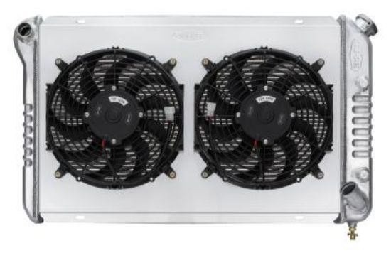 77-82 Corvette Radiator w/ Dual 12in Fan Kit