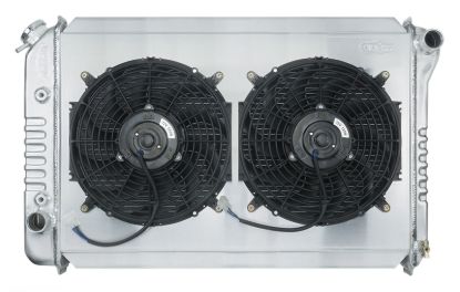 71-73 Mustang Radiator AT 26in Dual 12in Fans