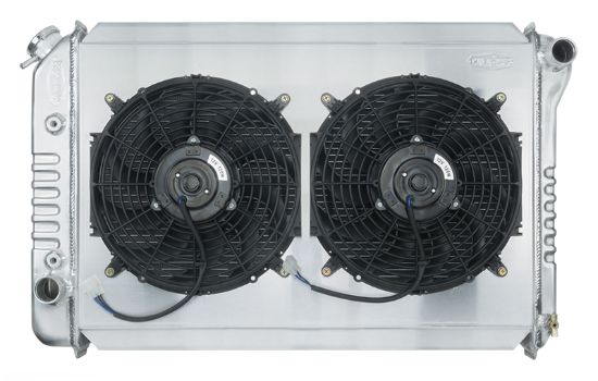71-73 Mustang Radiator AT 26in Dual 12in Fans