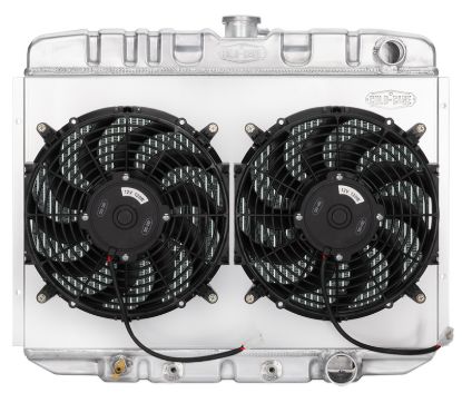 67-70 Mustang Radiator AT 24in Dual 12in Fans