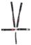 5-Pt Harness Small Latch Blk Hans Wrap Around Pul