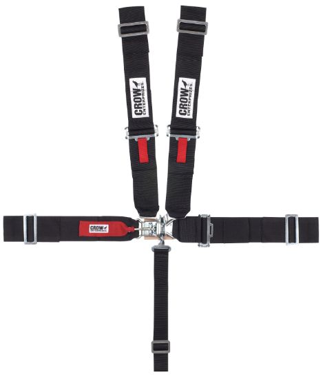 5-Pt Harness Small Latch Black Pull Down LS Only