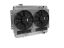 Radiator w/fans Chevelle 64-67 LS Auto Trans Raw