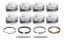 LSX FT Piston Set 4.125 Bore -4.8cc 12-Degree