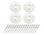 Scuff Plate Plastic 4pk White