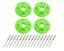 Scuff Plate Plastic 4pk Xtreme Green