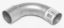 90 Bend Aluminized 2.5id x 2.5od 4in Radius