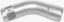 45 Bend Aluminized 3.0id x 3.0od 6in Radius