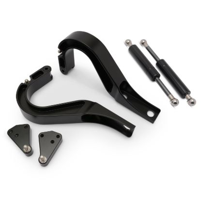 Billet Trunk Hinges Matte Black