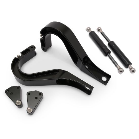 Billet Trunk Hinges Matte Black