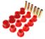 87-94 CJ Frt & Rr Sprng Bush Set Red