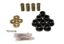 63-74 Vette Diff Strut Bushings Black
