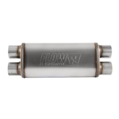 Muffler 3-1/2 Inlet 2-1/ 2 Dual Outlet