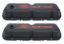 Black Steel Valve Cover Set w/Mustang Logo
