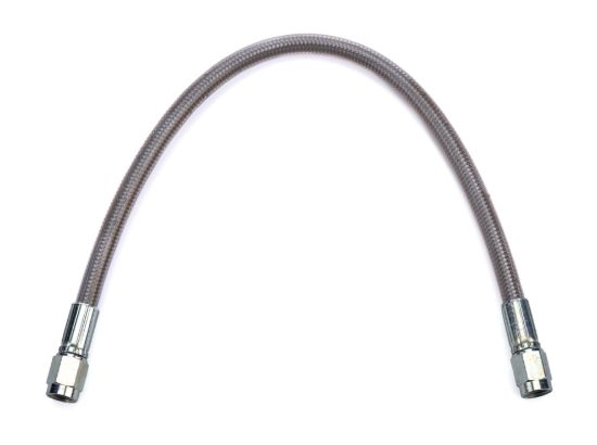 #3 PTFE 12in Hose Clear Cover 3an Female St