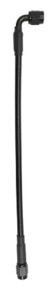 3an PTFE Black Cover Hose 10in Str- 90-Deg